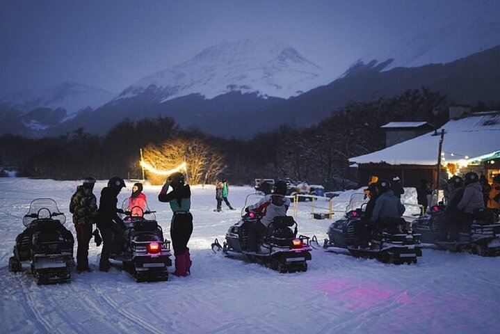 Ushuaia Snowmobile & Snowshoe White Nights Adventure