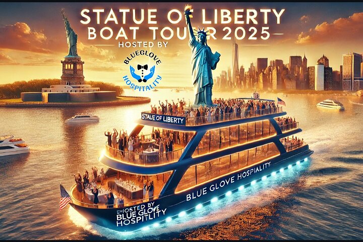 NYC Statue of Liberty Party Boat: Skyline Views & Beats!