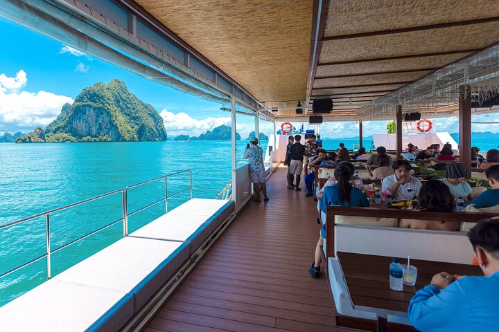 Phang Nga Bay Adventure: Canoe, Swim & Sunset Dinner Cruise