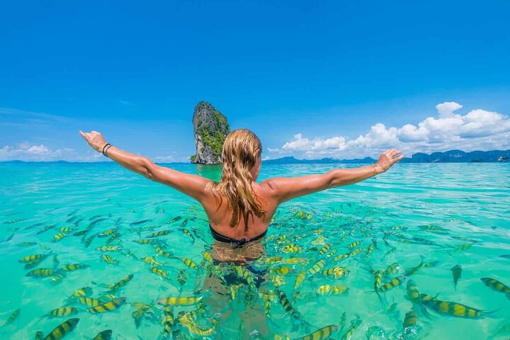 Krabi: Early Bird Phi Phi & 4 Islands Speedboat Tour